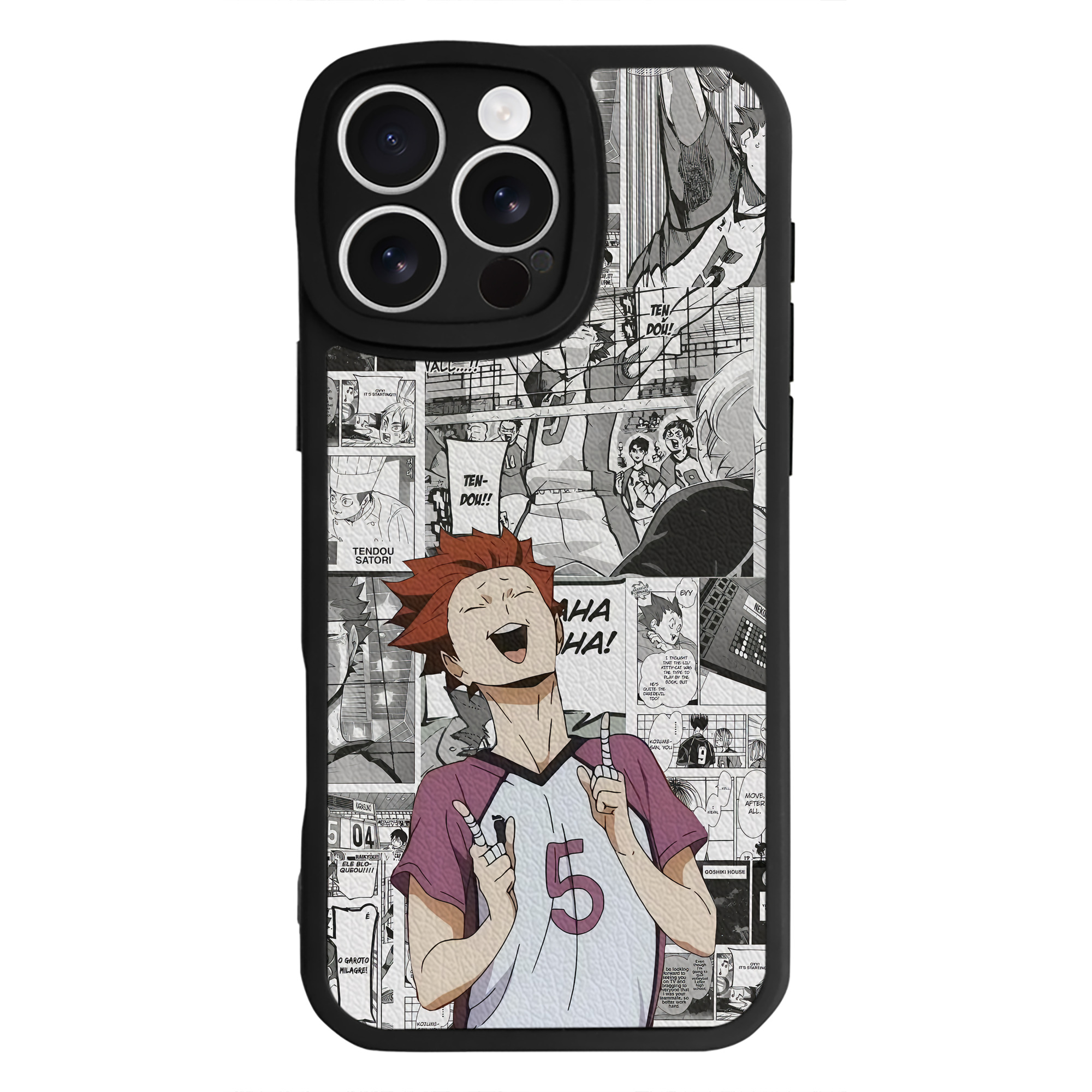 （画像用） ハイキュー!! Haikyu!! 【iPhone 16シリーズ対応】シリコンスマホケース（レザー調） 材質：シリコン